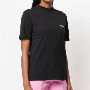 MSGM Lace-Up Back T-Shirt